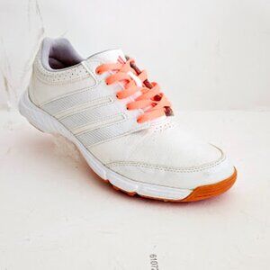 Adidas Women’s Traxion Golf Leather White Shoes Size 9.5